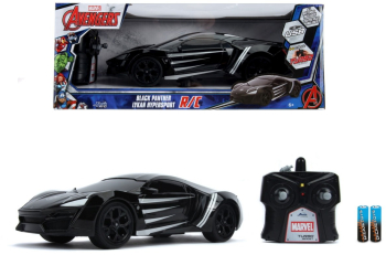 Masinuta radiocomandata Black Panther Lykan scara 1 16 