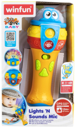 Microfon cu sunete si lumini Winfun 