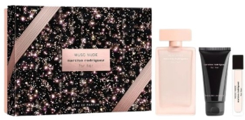 Narciso Rodriguez For Her Musc Nud Set cadou pentru femei EDP 100 ml + EDP 10 ml + 50 ml lotiune de corp 