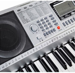 Orga Electronica Afisaj Lcd 61 De Clape Usb Card Sd 5 Octave 96x36x14 Cm 