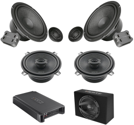 Pachet Difuzoare Auto cu subwoofer Dacia Logan 2 2016-2020 Hertz Cento 1500 W 