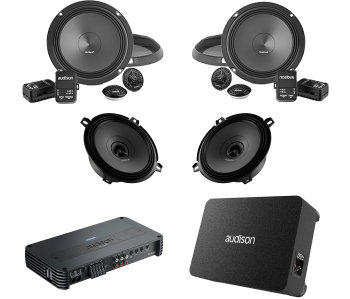 Pachet Difuzoare Auto cu subwoofer Dacia Logan 2 MCV 2017-2020 Audison Prima 1010 W 