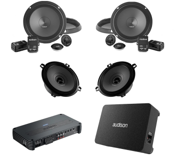 Pachet Difuzoare Auto cu subwoofer Daewoo Matiz 1998-2002 Audison Prima 1010 W