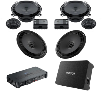 Pachet Difuzoare Auto cu subwoofer Fiat Doblo 2 2015-2022 Audison Prima 1010 W 