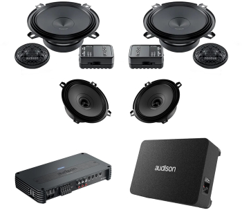 Pachet Difuzoare Auto cu subwoofer Ford Fiesta 3 1989-1997 Audison Prima 1010 W