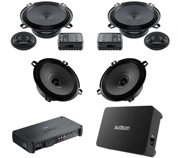 Pachet Difuzoare Auto cu subwoofer Mazda 2 2002-2014 Audison Prima 1010 W 