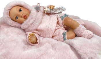 Papusa Nines DOnil Little Susette nou-nascut cu miros de vanilie 40 cm 
