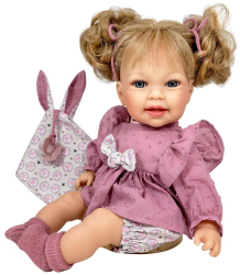 Papusa Nines DOnil Little Susi Dou Dou cu sunete parul blond suzeta miros de vanilie 40 cm 