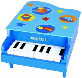 Pian din lemn cu 8 clape bleu Bontempi 