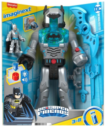 Robot Batman in costum gri 30 cm Fisher-Price Imaginext DC Super Friends 