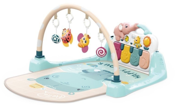 Salteluta de joaca interactiva pentru bebelusi 4 in 1 Hola Toys 