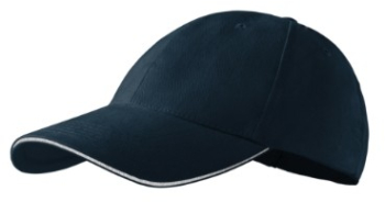 Sapca unisex Sandwich 6P 306 Malfini Albastru reglabila 