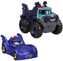 Set 2 masinute cu lumini scara 1 55 Fisher-Price Batwheels 