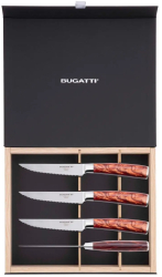 Set 4 cutite pentru friptura Casa Bugatti Brasserie maro 