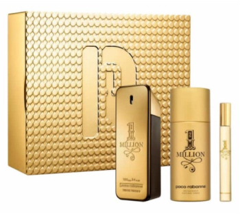 Set cadou Paco Rabanne 1 milion pentru barbati EDT 100 ml + 100 ml gel de dus + EDT 10 ml 