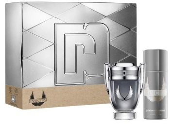 Set cadou Paco Rabanne Invictus Platinum pentru barbati EDP 100 ml + 100 ml gel de dus 