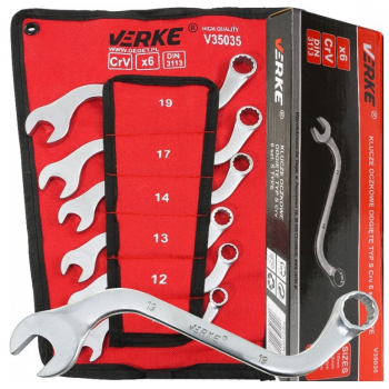 Set chei tip S 6 buc 10-19 mm V35035 Verke 
