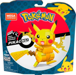 Set constructie Pokemon Mega Construct 211 piese - Figurina Pikachu