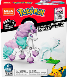 Set constructie Pokemon Mega Construx 64 piese - Galarian Ponyta 