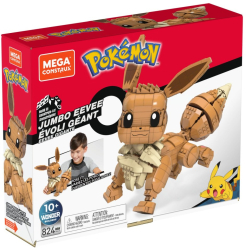 Set constructie Pokemon Mega Construx Jumbo Eevee 824 piese 