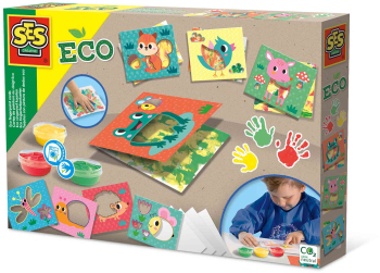 Set creativ cu acuarele pentru degetele si carduri ECO 