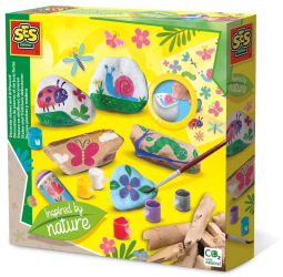 Set creativ - Decoreaza pietre si lemn cu tematica din natura 