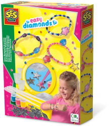 Set creativ pentru copii - Bratari cu margele si diamante 