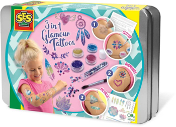 Set creativ - Tatuaje pentru copii de lux 3 in 1 