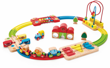 Set de joaca Hape - Sina de tren curcubeu