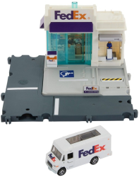 Set de joaca Matchbox Action Drivers - Centrul de colete Fedex 