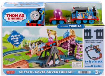 Set de joaca Thomas Crystal Caves Adventure cu locomotiva motorizata Thomas 