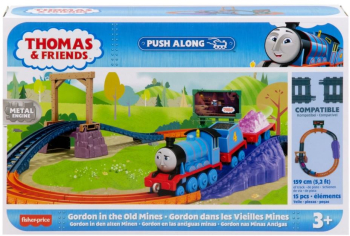 Set de joaca Thomas cu locomotiva Push Along Gordon si accesorii 