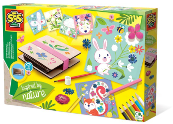 Set de lucru manual cu presa de flori pentru copii 