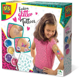 Set de tatuaje pentru copii - Personalizare in culori cu sclipici 