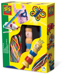 Set de tricotat de jucarie cu papusa frantuzeasca 