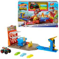 Set Hot Wheels Monster Trucks Blast Station 