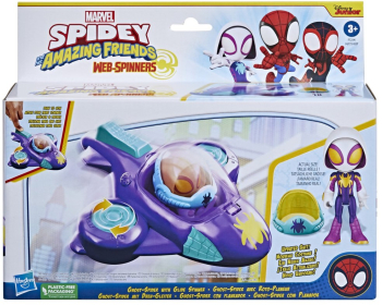 Set masinuta si figurina Ghost Spider Spidey Prietenii Extraordinari 