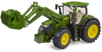 Tractor Bruder John Deere 7R 350 cu incarcator frontal 