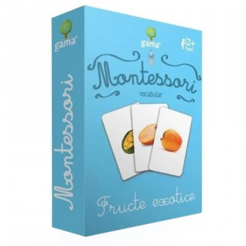 Vocabular.Fructe exotice - Montessori 