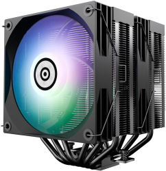 Cooler Procesor ENERMAX ETS-TD60D-ARGB Intel / AMD Support 250W+ TDP 2x PWM Fans Display Negru 