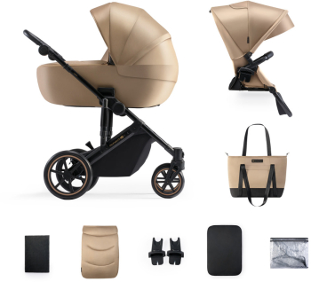 Carucior 2 in 1 Kinderkraft Prime 2 Sandrose Beige 