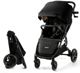 Carucior sport ultra compact Kinderkraft Mitzy 0-22 kg Black Ink 