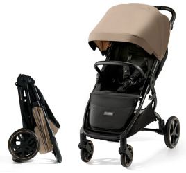 Carucior sport ultra compact Kinderkraft Mitzy 0-22 kg Linen Beige 