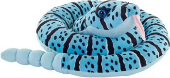 Jucarie plus sarpe cu clopotei albastru Wild Republic 91 cm 