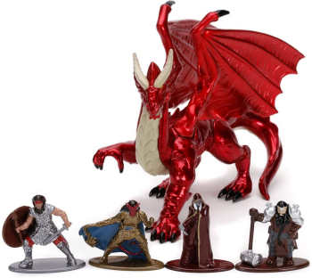 Set 5 Nano figurine din metal Dungeons Dragons 4 cm 
