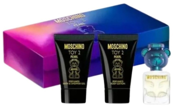 Set cadou Moschino Toy 2 Pearl pentru femei EDP 100 ml + EDP 10 ml + 100 ml lotiune de corp + 100 ml gel de dus