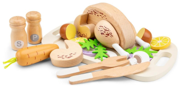 Set de joaca lemn - Pui la cuptor Woet 