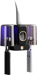 Suport Inteligent pentru Periute de Dinti cu Sterilizator UV ALQUALITY® - Dispozitiv Inteligent de Uscare si Dezinfectare Camacitate 4 