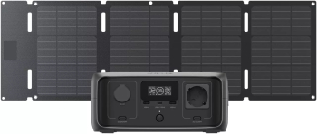 Kit Power Station River 3 UPS cu Panou solar Ecoflow 45W portabil 