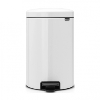 Brabantia NewIcon 649034 Cos de gunoi cu pedala 20 l inchidere silentioasa baza antiderapanta alb 